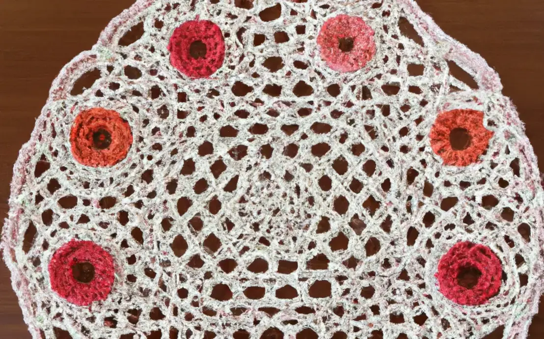 Trilho de mesa em crochê simples