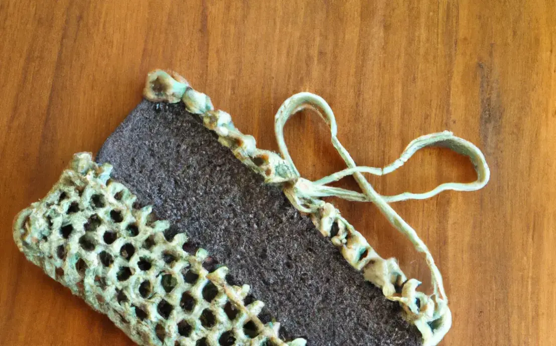 Bolsa de croche com barbante