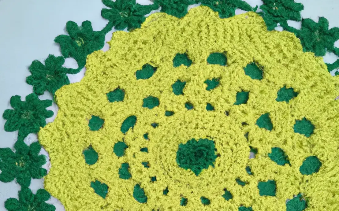 Tapetes de croché com flores