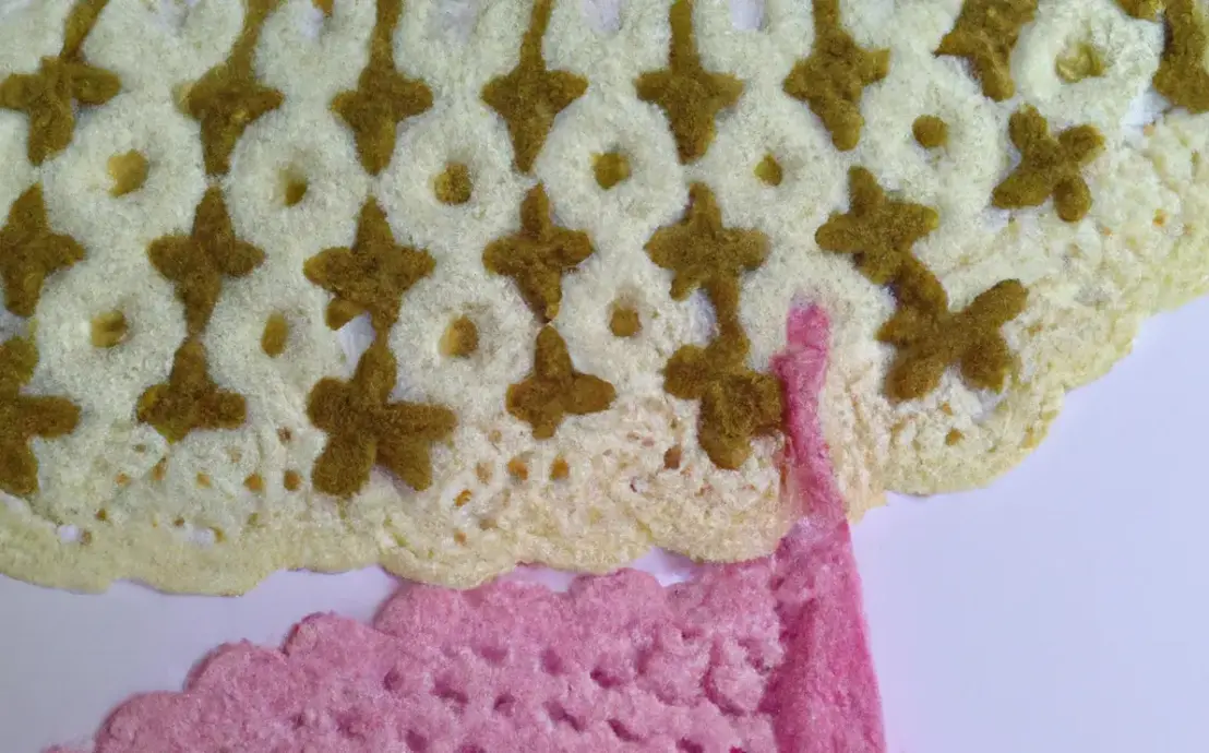 Bicos de croche pano de prato