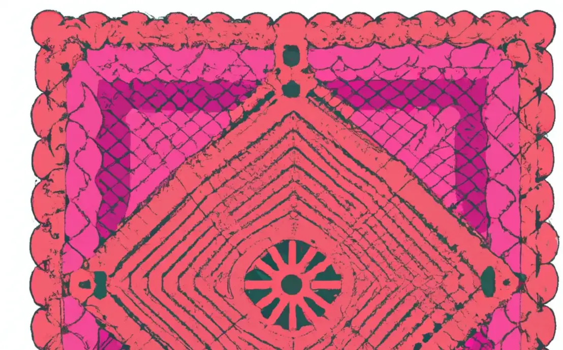 Capa de almofada de croche quadrada com grafico Capa de almofada de croche quadrada com grafico