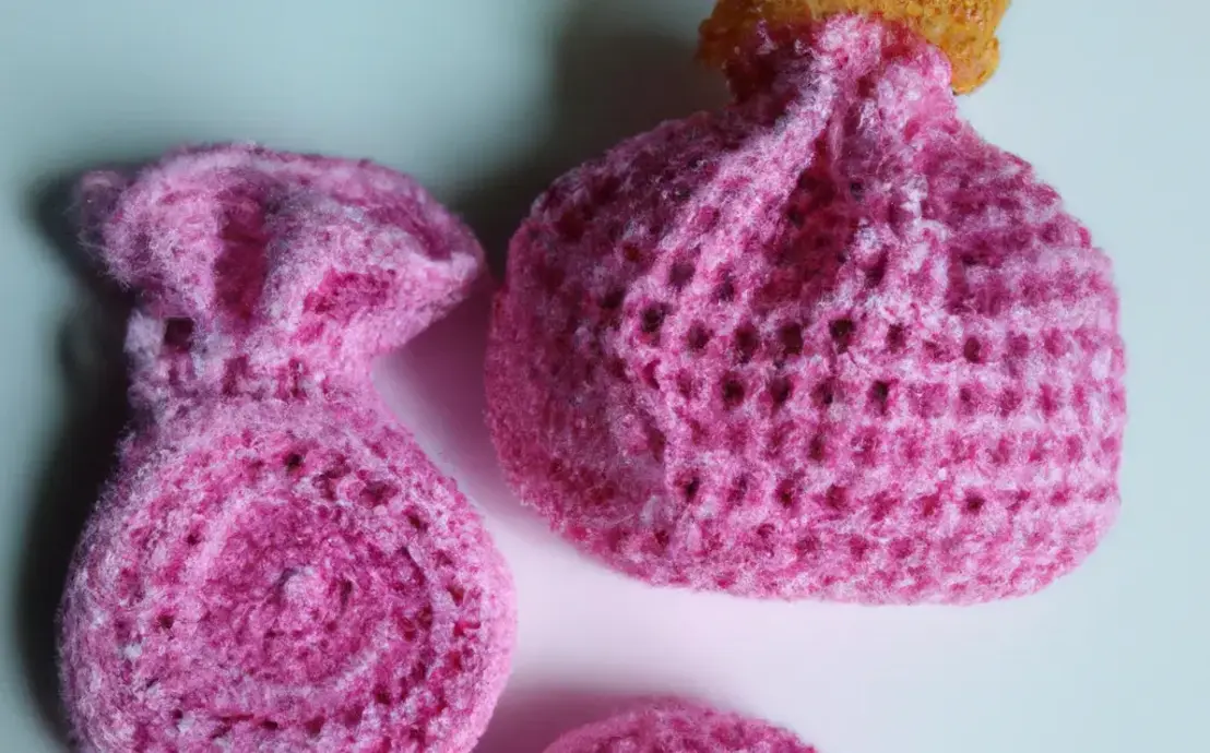 Amostra de bicos de crochê