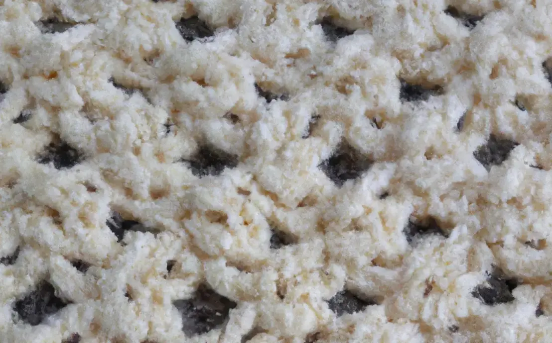 Bico de tapete de crochê