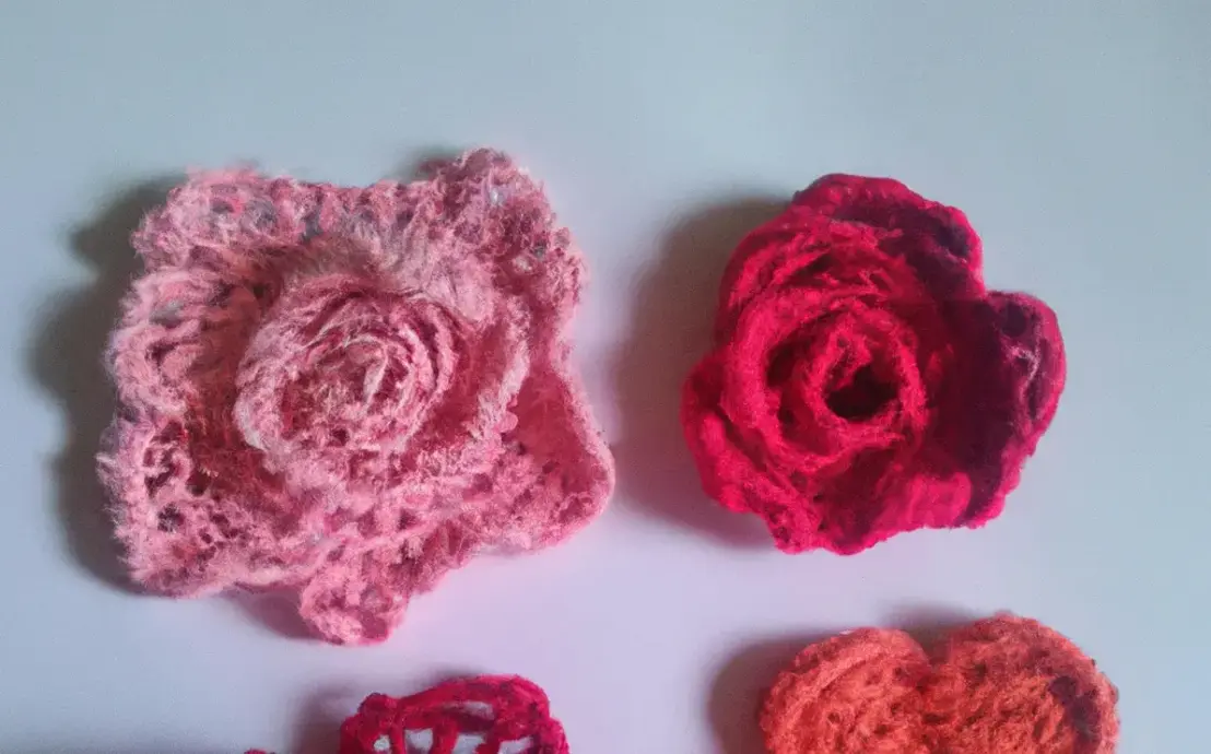 Rosas de crochê