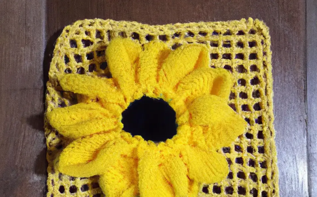 Girassol de croche