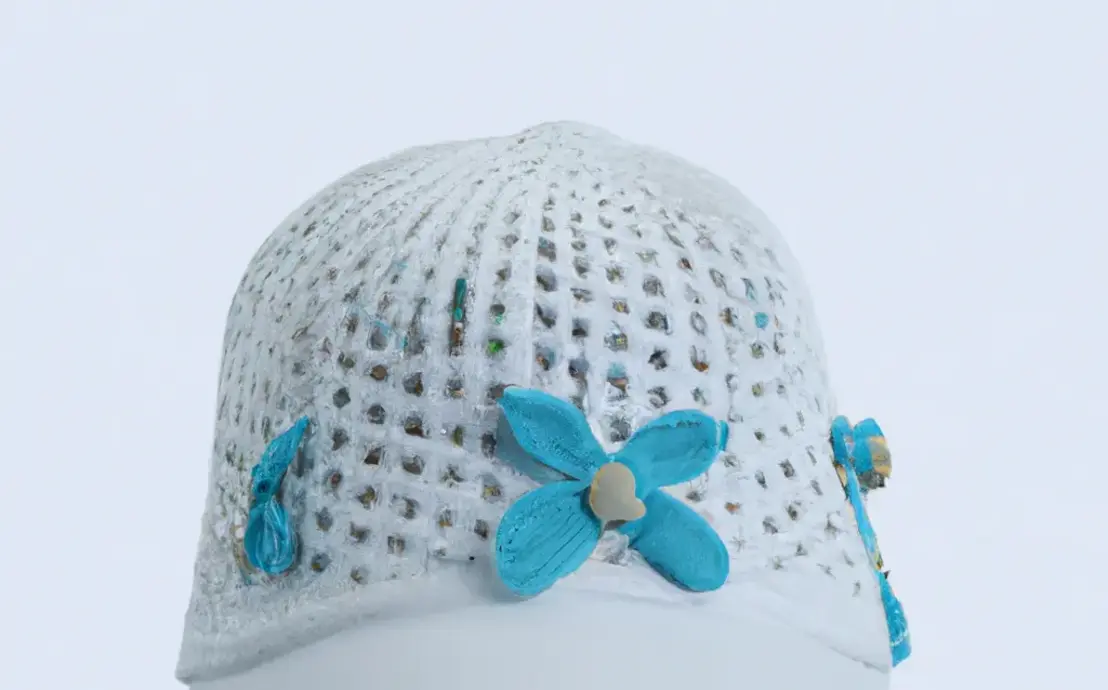 Touca de crochê feminina