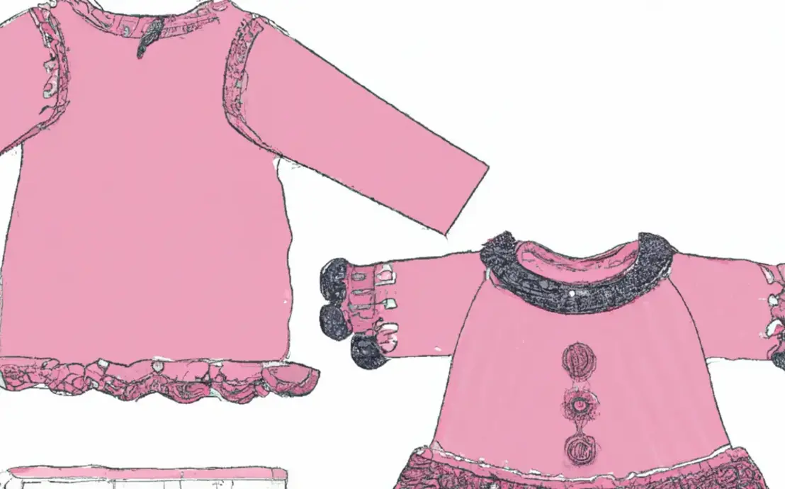 Vestido de crochê infantil de 1 a 2 anos