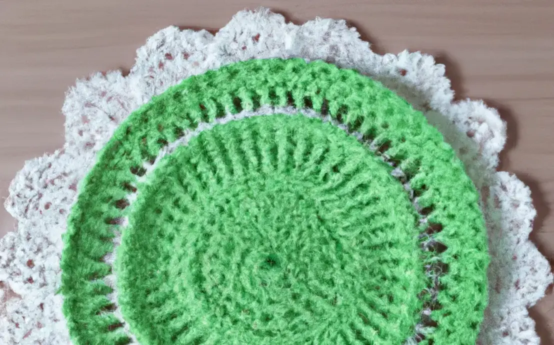 Sousplat de crochê simples Sousplat de crochê simples