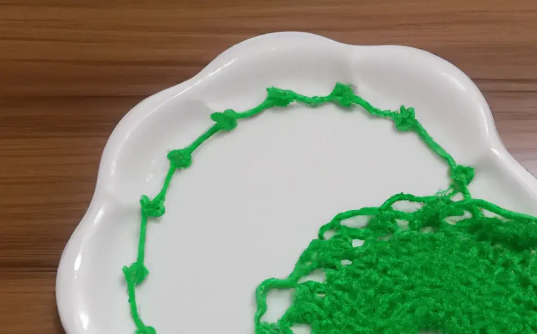 Guardanapo de croche redondo