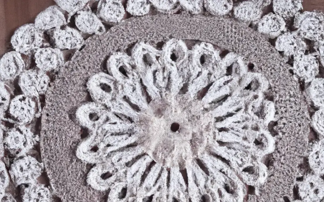 Tapete de sala de crochê