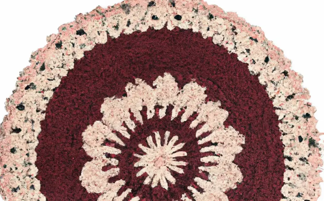 Tapete redondo de croche para sala Tapete redondo de croche para sala