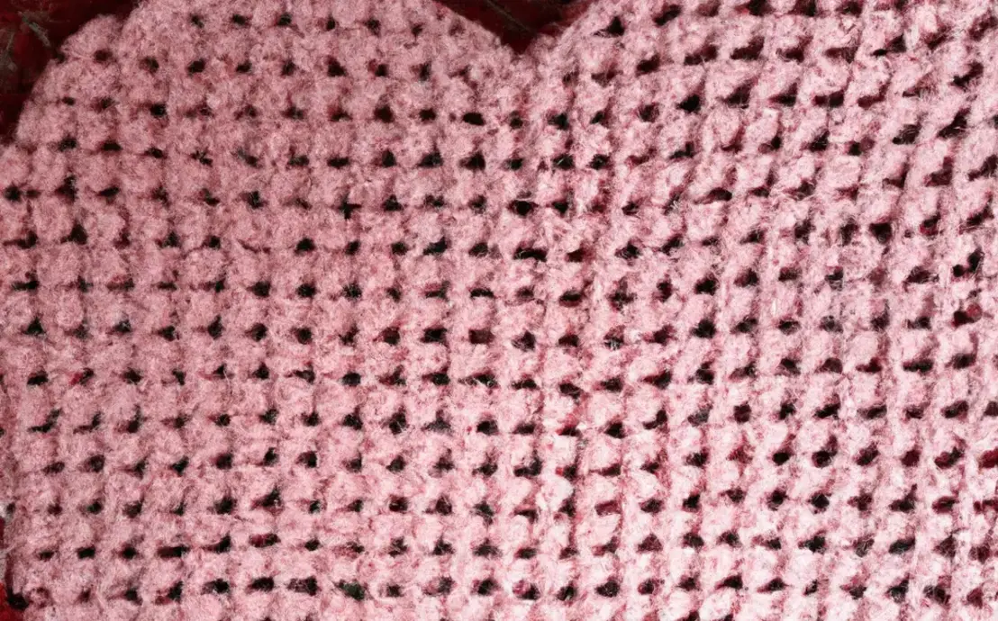 Tapete de croche de coração