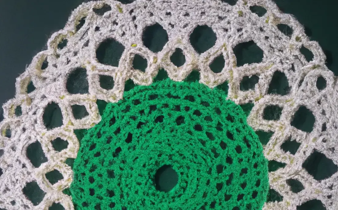 Tapete redondo de croche simples