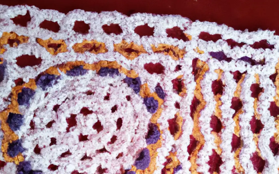 Sousplat de crochê retangular