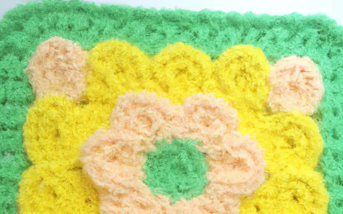 Tapete de crochê infantil