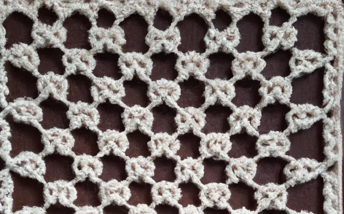 Tapete de crochê quadrado para sala Tapete de crochê quadrado para sala