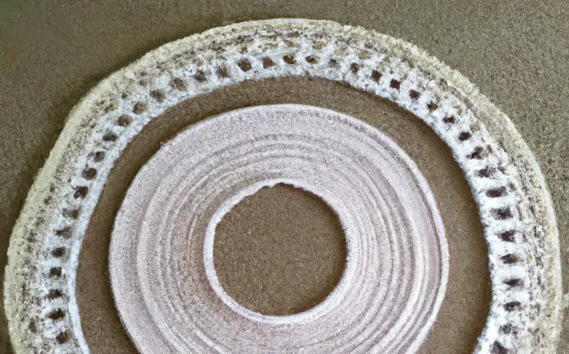 Tapete de crochê meia lua