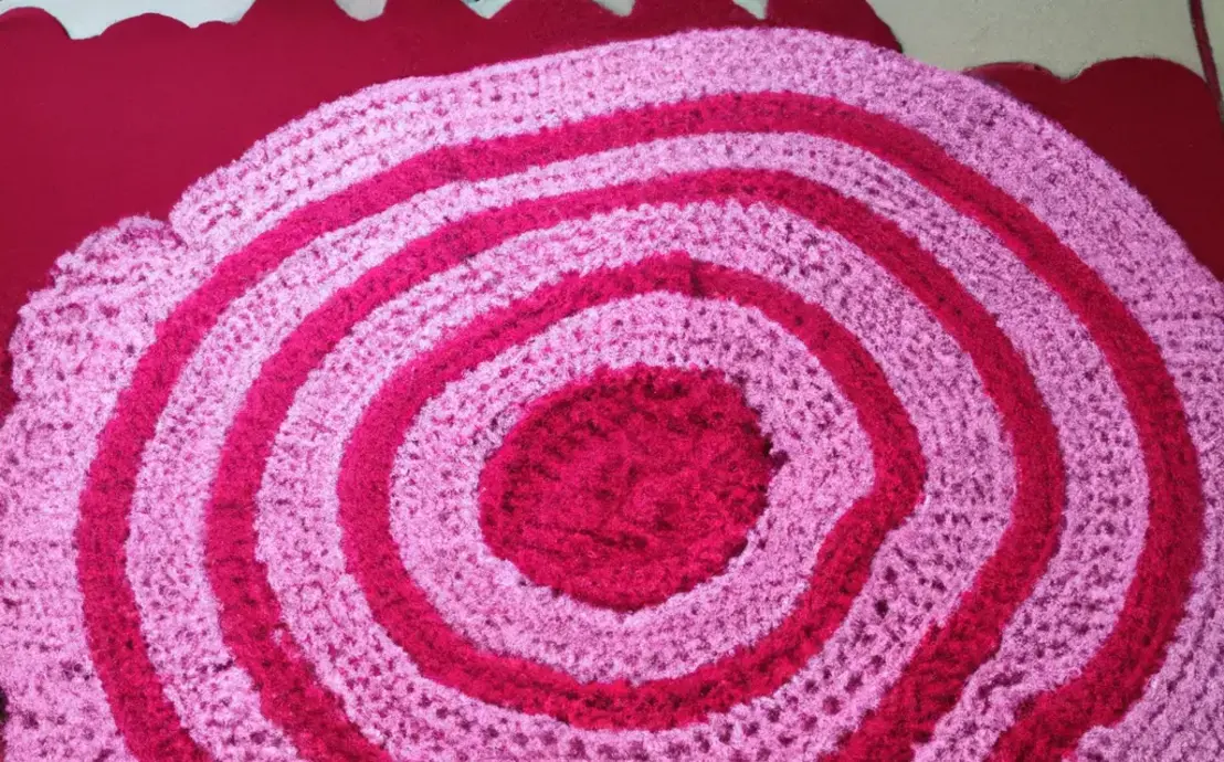 Tapetes de croche barbante