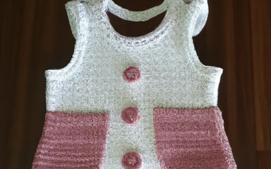 Vestido de crochê infantil de 1 a 2 anos