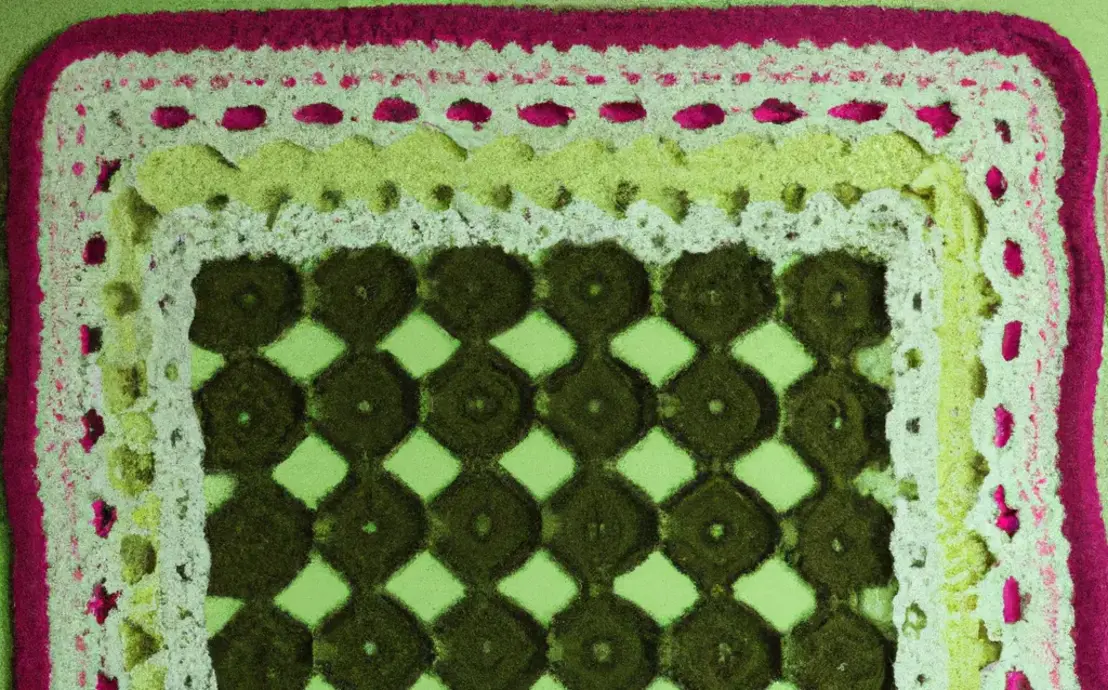 Bicos de croche para tapetes quadrados Bicos de croche para tapetes quadrados