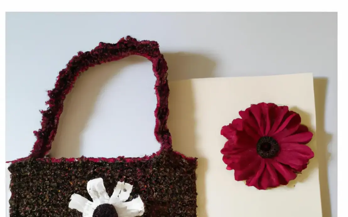 Bolsa de malha de crochê