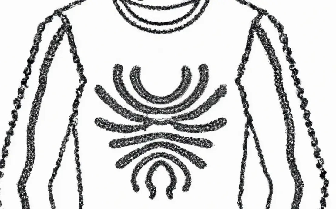 Camiseta de croche masculina