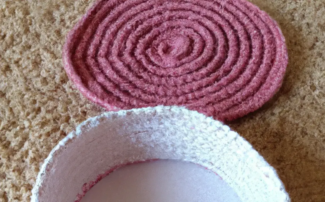 Cesto de croche fio de malha