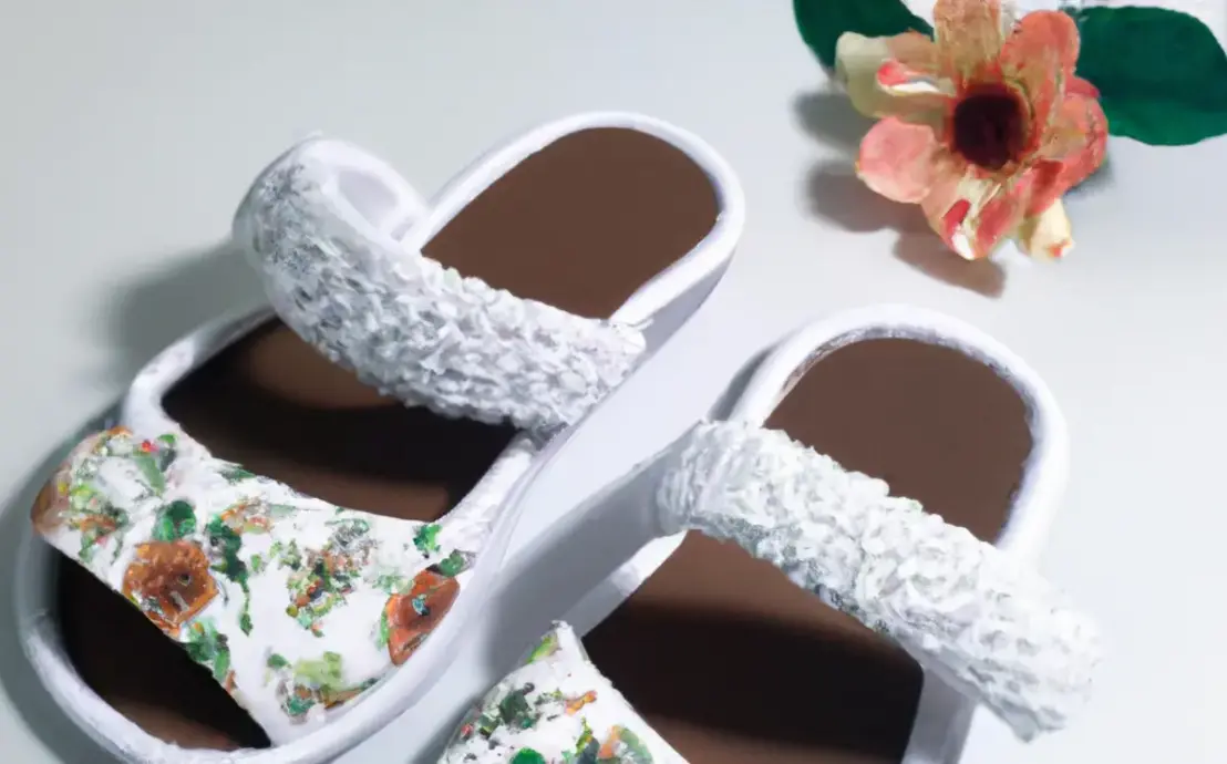 Sandália de crochê