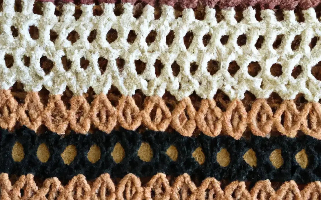 Tapetes retangulares de croche