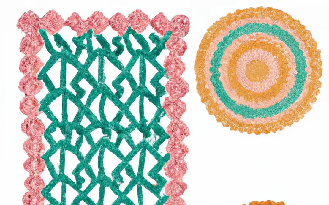 Tapetes de crochê para banheiro