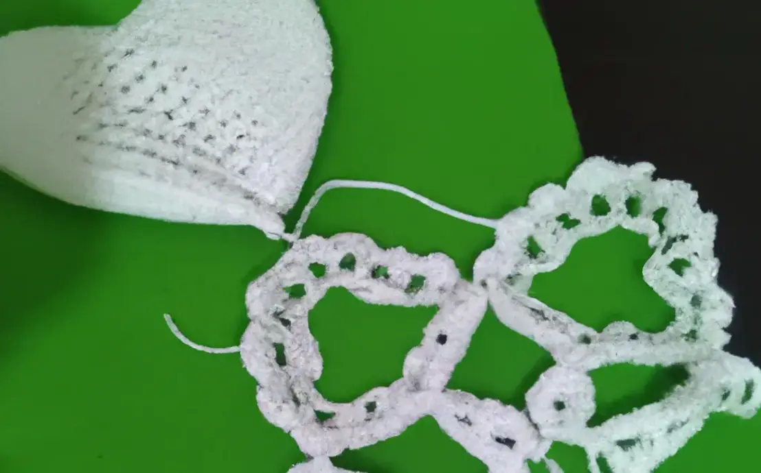 Pano de prato com croche