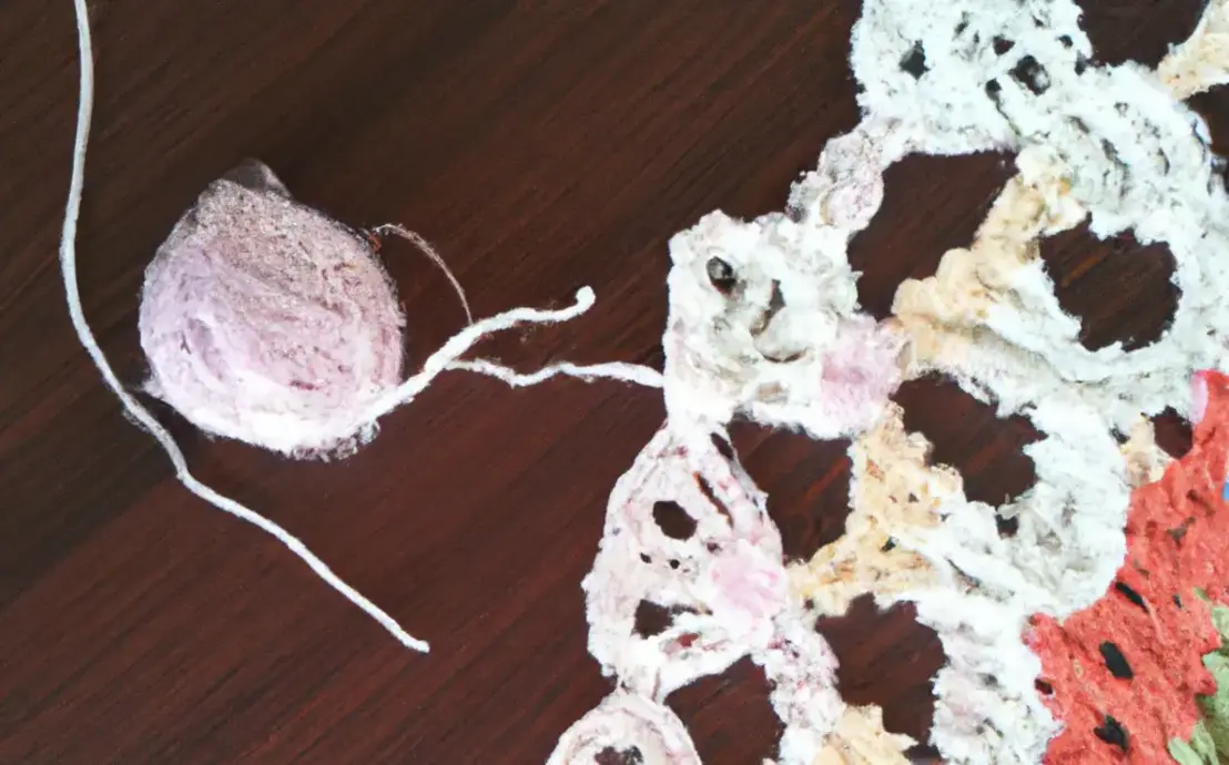 Trilho de mesa em crochê com receita