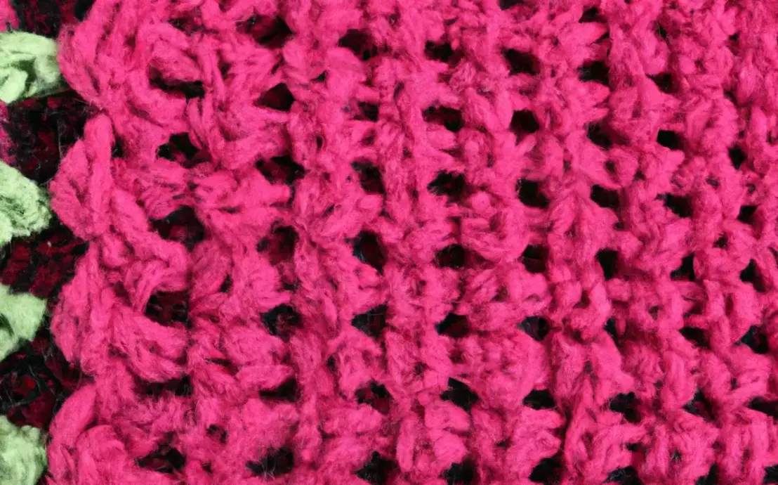 Tapete de crochê quadrado simples