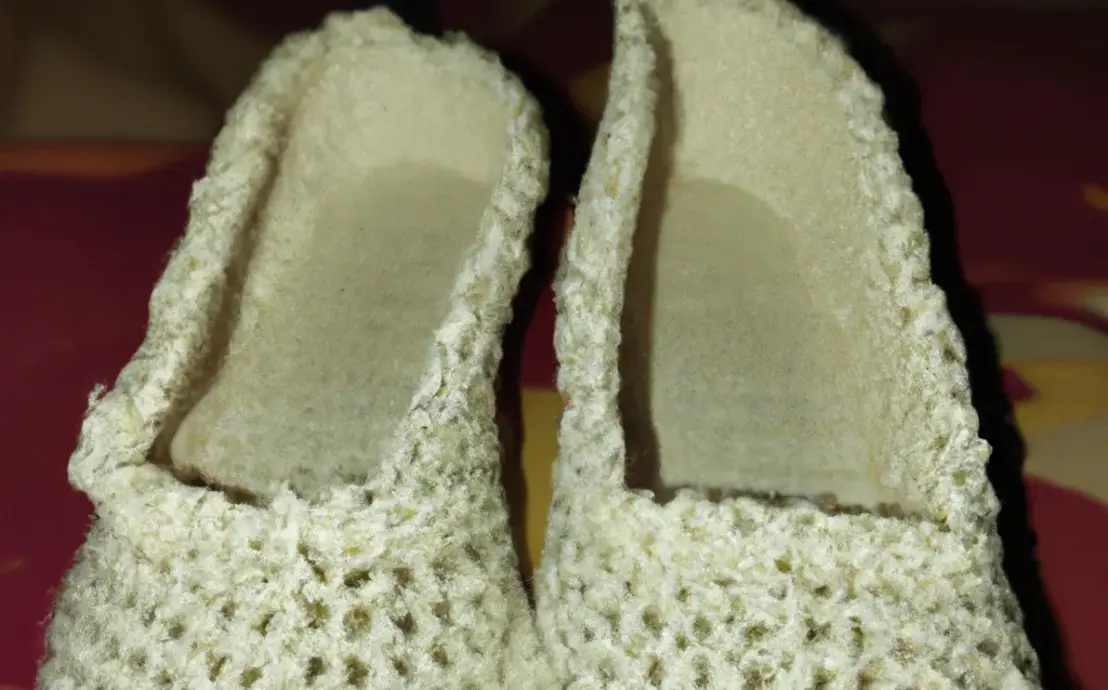 Sandália de crochê