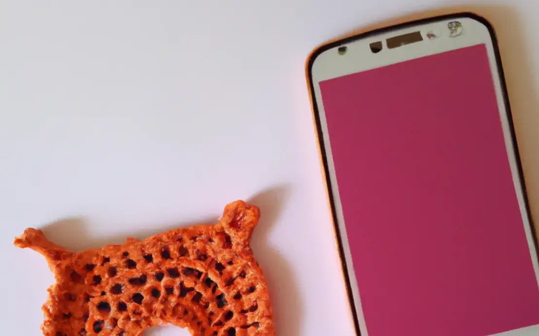 Porta celular de croche