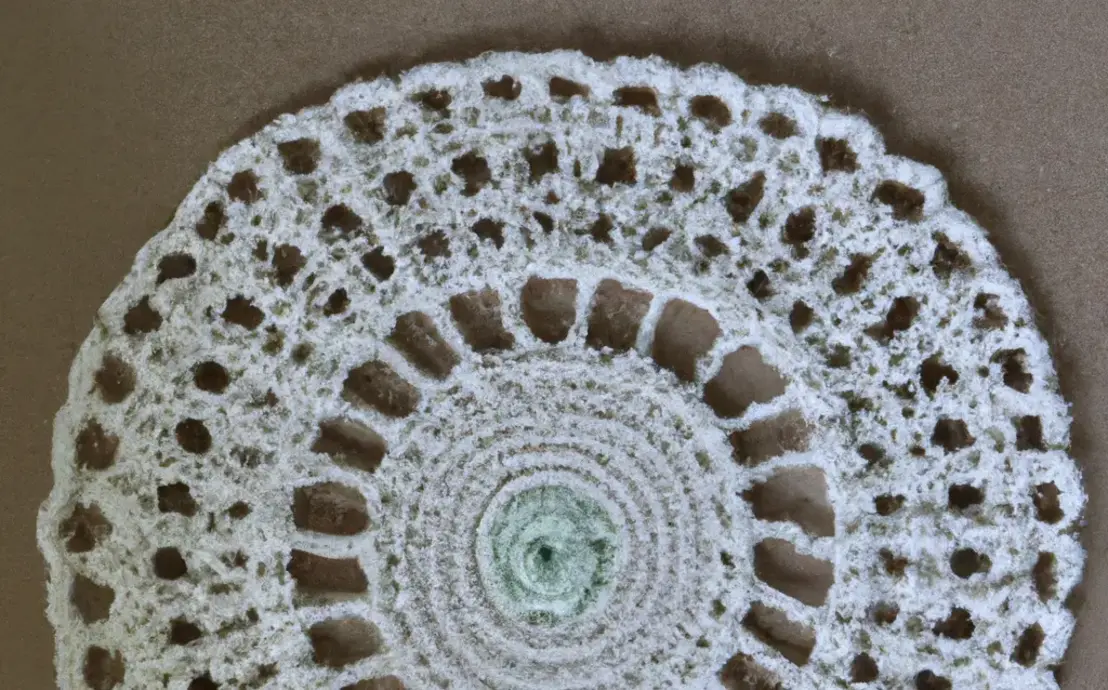 Tapete de crochê redondo para sala