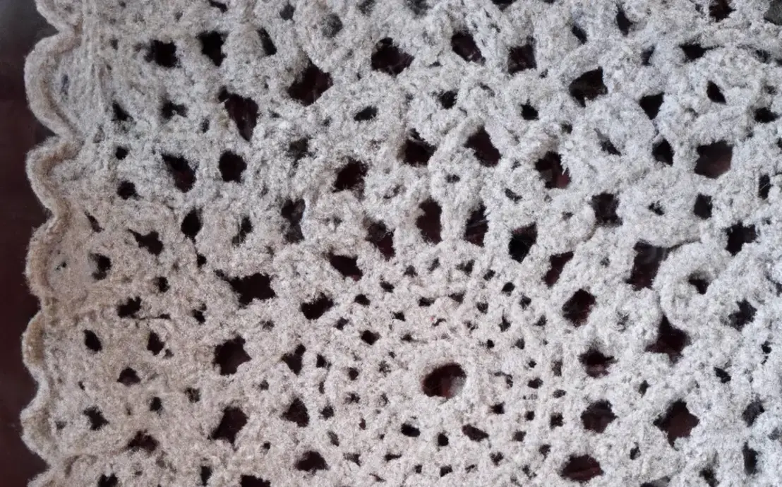 Tapete de croche quadrado para sala