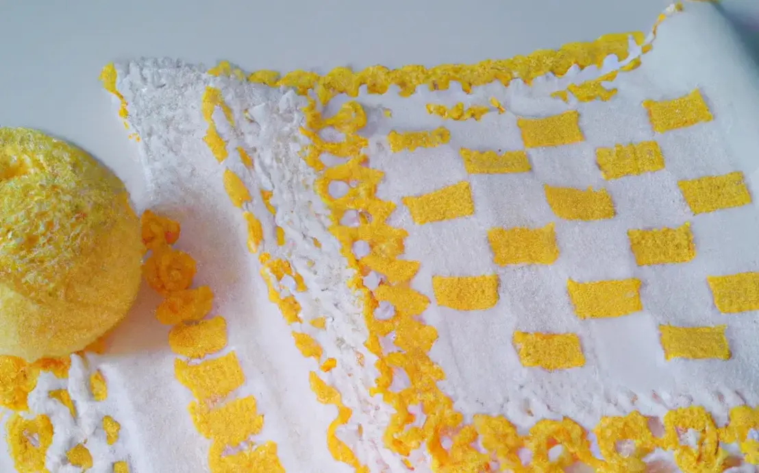 Pano de prato com croche