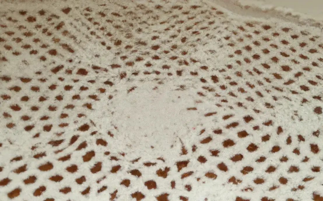 Centro de mesa de crochê quadrado