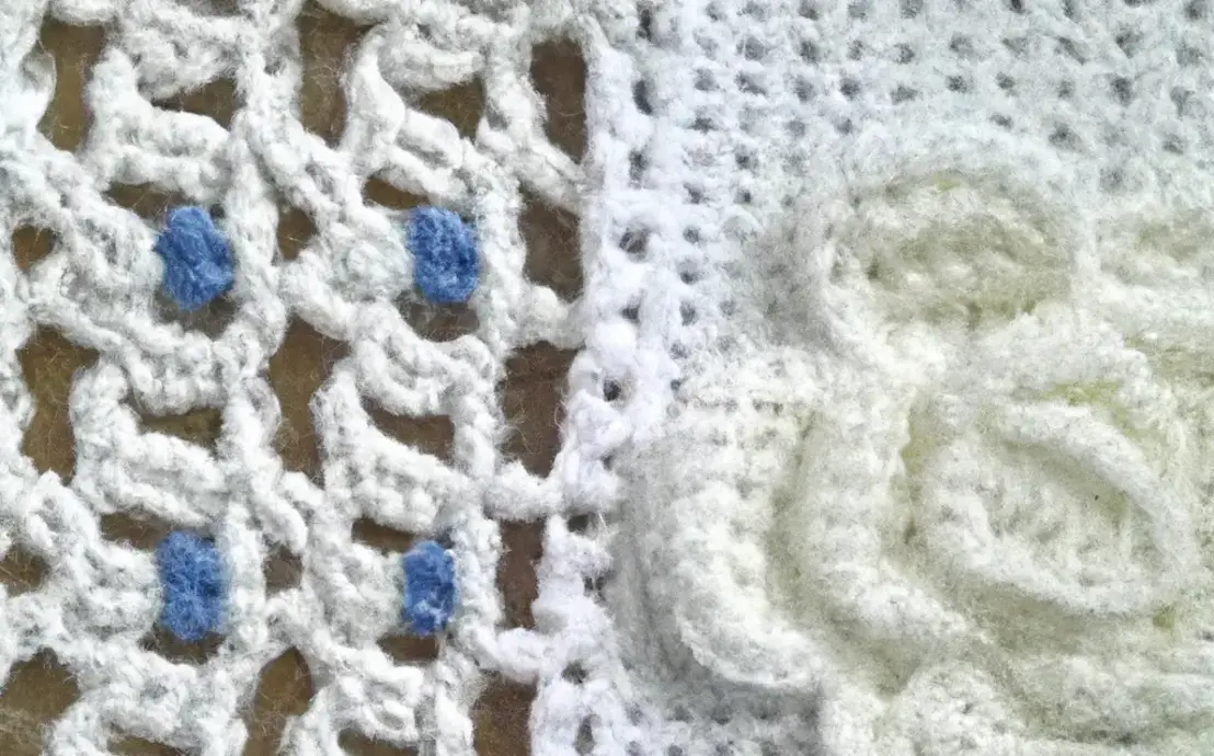 Bico de fralda de crochê