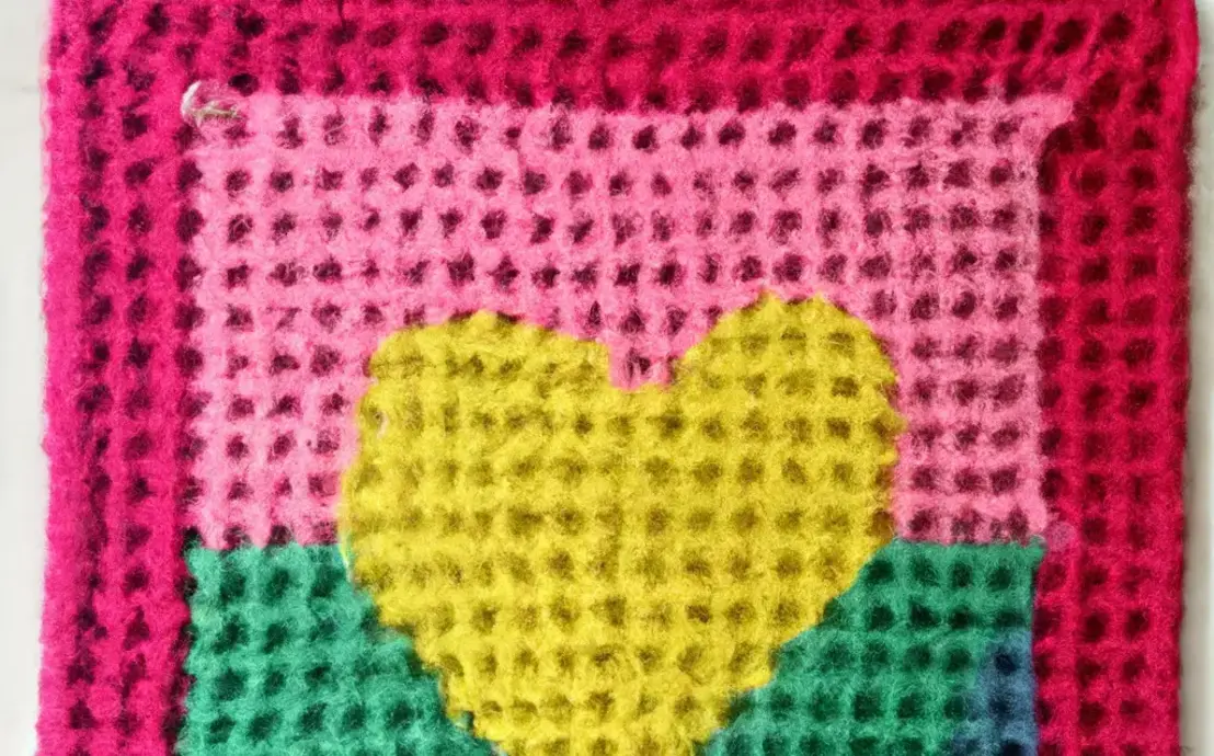 Squares de crochê quadrado