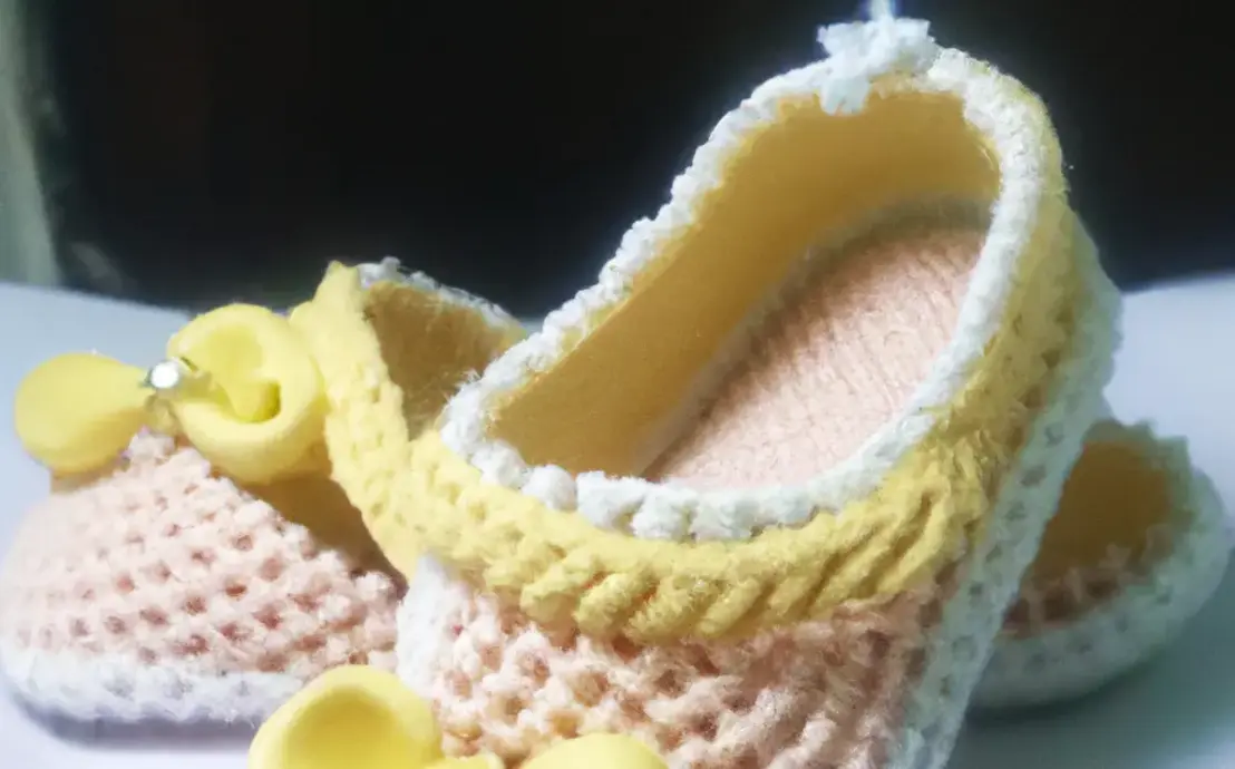 Sapatinho de bebe croche