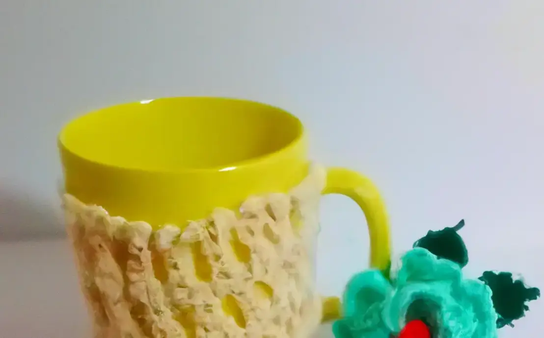 Porta copo croche Porta copo croche