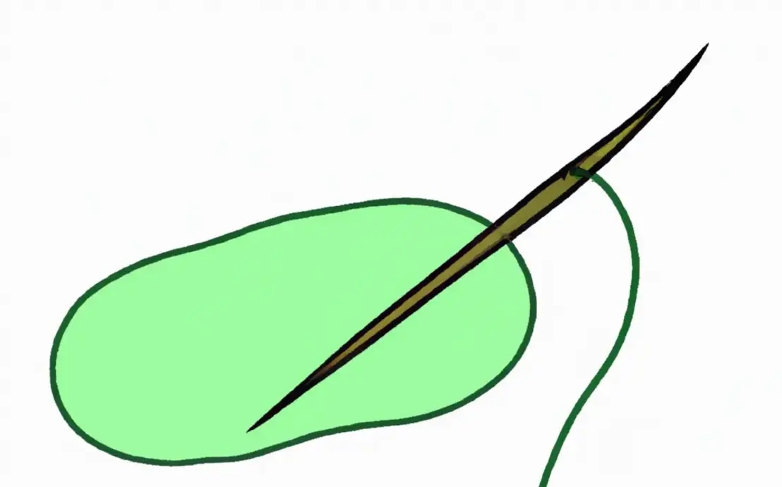 Modelo de bico de crochê