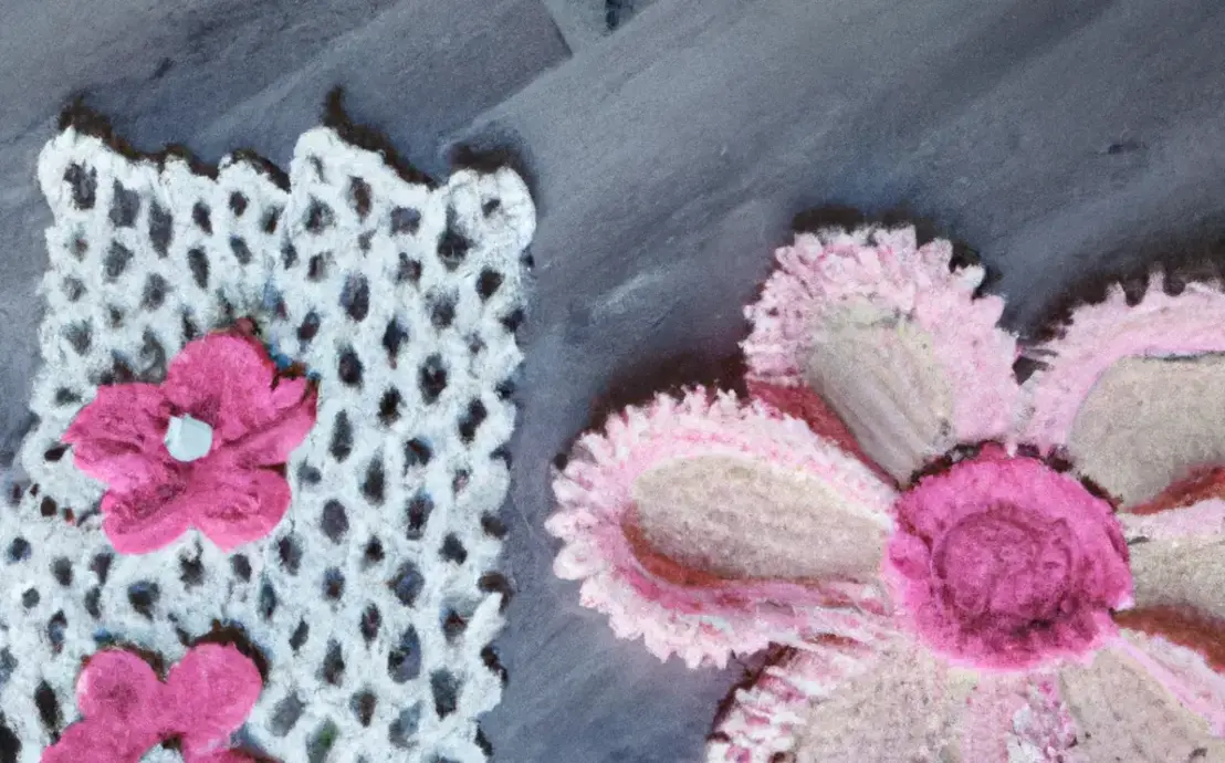 Barrado de crochê para toalhas de banho