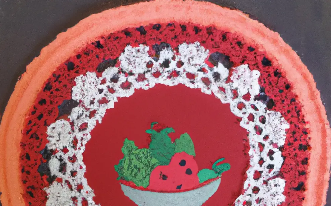 Barra de crochê para pano de prato