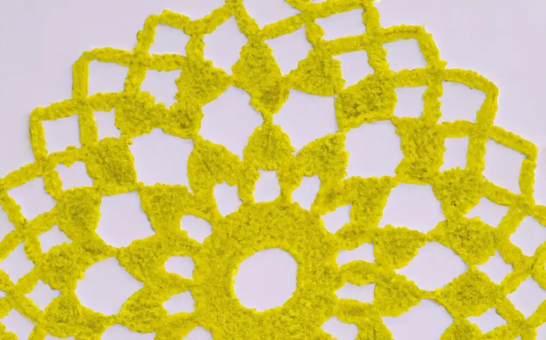 Modelo de bico de crochê