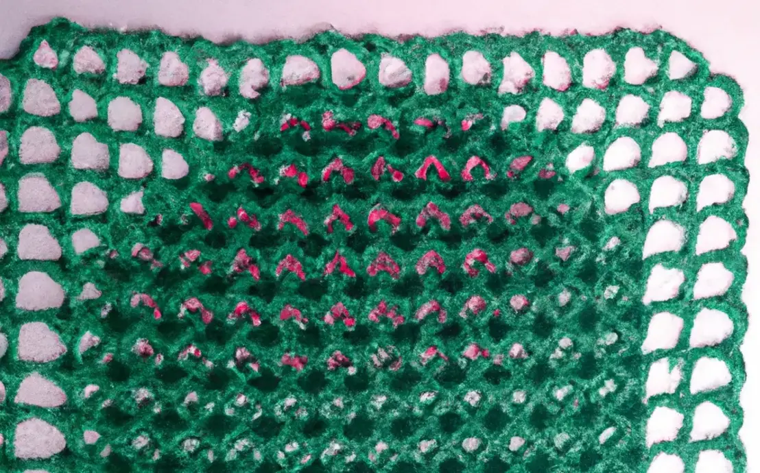 Pano de crochê quadrado