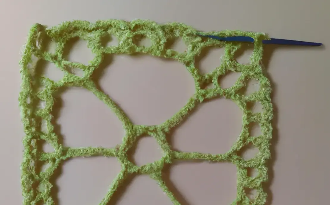 Square de crochê quadrado