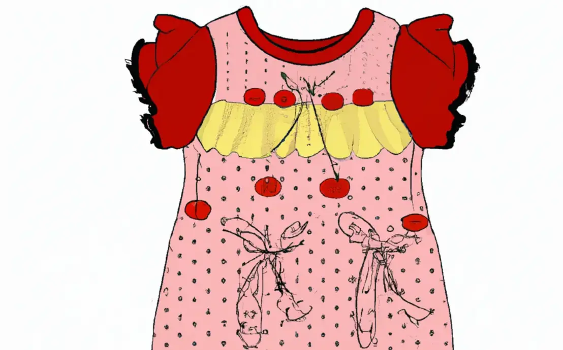 Vestido de crochê para criança